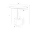 KATA BISTRO TABLE - GREY MARBLE 32