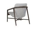 CINELLI LOUNGE CHAIR - DISTRESSED BROWN SALOON LIGHT GREY LEATHER