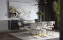 Sunden Dining Table - OVAL WHITE MARBLE 84