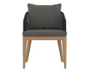 CAPRI DINING ARMCHAIR - NATURAL GRACEBAY GREY