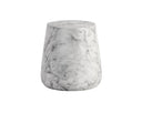 Delmor End Table - MARBLE LOOK WHITE