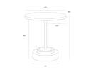 MARLOWE BISTRO TABLE - BLACK GREY 275