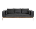 BURR SOFA - SERBIA BLACK LEATHER