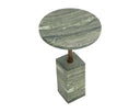 MIZANI END TABLE - MARBLE LOOK SAGE