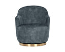 CASEY SWIVEL LOUNGE CHAIR - NONO PETROL