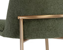 ZEKE COUNTER STOOL - ANTIQUE BRASS BERGEN OLIVE
