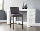 LEIGHLAND COUNTER STOOL - DARK GREY