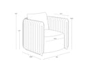 ALIX LOUNGE CHAIR - CANTINA BLACK