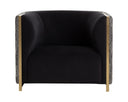 LARRON ARMCHAIR - ABBINGTON BLACK HOBBES NIGHT