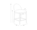 CALANDRI COUNTER STOOL - GREIGE LOUIS CREAM