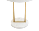 KEZNA TABLE LAMP - WHITE MARBLE MATTE WHITE