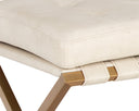 Corden Bench - SMALL GOLD BRAVO CREAM