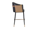 CARTER BARSTOOL - NAPA BLACK NAPA COGNAC