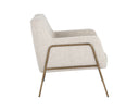 CYBIL LOUNGE CHAIR - DOVE CREAM