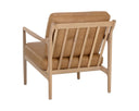 GILMORE LOUNGE CHAIR - LIGHT OAK SAHARA CAMEL LEATHER