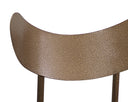GIBBONS BARSTOOL - ANTIQUE BRASS CHARCOAL BLACK LEATHER