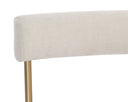 SENECA DINING CHAIR - ANTIQUE BRASS DANNY IVORY
