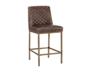 LEIGHLAND COUNTER STOOL - HAVANA DARK BROWN