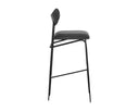 GIBBONS BARSTOOL - BLACK BRAVO PORTABELLA