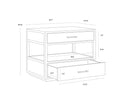 BRIDGERTON NIGHTSTAND - Default Title