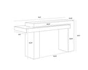 HERRIOT CONSOLE TABLE - DARK BROWN GREY