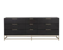 Calden Dresser - LARGE GOLD CHARCOAL GREY