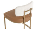 LARISSA DINING CHAIR - NAPA COGNAC RHEA LIGHT BARLEY