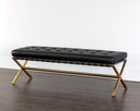 Corden Bench - SMALL GOLD BRAVO BLACK