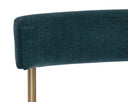 SENECA DINING CHAIR - ANTIQUE BRASS DANNY TEAL