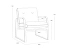 STERLING LOUNGE CHAIR - MISSOURI MAHOGANY LEATHER