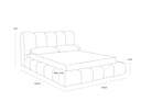 OLENA BED - QUEEN SANTA CRUZ OATMEAL