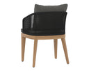CAPRI DINING ARMCHAIR - NATURAL GRACEBAY GREY