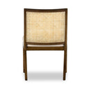 Arista Antonia Cane Armless Dining Chair - Toasted Parawood Savile Flax