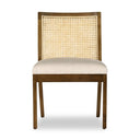 Arista Antonia Cane Armless Dining Chair - Toasted Parawood Savile Flax