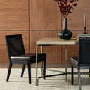 Arista Antonia Cane Armless Dining Chair - Brushed Ebony Sonoma Black