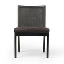 Arista Antonia Cane Armless Dining Chair - Brushed Ebony Sonoma Black