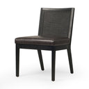 Arista Antonia Cane Armless Dining Chair - Brushed Ebony Sonoma Black