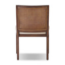 Arista Antonia Cane Armless Dining Chair - Almond Nettlewood Savile Flax