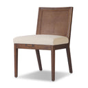 Arista Antonia Cane Armless Dining Chair - Almond Nettlewood Savile Flax