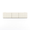 Langham Channeled 3-Piece Sectional - Left Chaise Ottoman Fayette Cloud