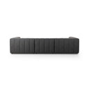 Langham Channeled 3-Piece Sectional - Left Chaise Ottoman Saxon Charcoal