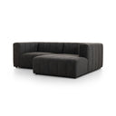 Verity Langham Channeled 2-Piece Sectional - Right Arm Facing Saxon Charcoal