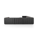 Veridian Langham Channeled 6-Piece Sectional - Left Chaise Saxon Charcoal