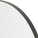 Opulent Bellvue Round Mirror - Rustic Black