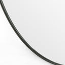 Opulent Bellvue Round Mirror - Rustic Black