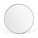Opulent Bellvue Round Mirror - Rustic Black