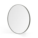 Opulent Bellvue Round Mirror - Rustic Black