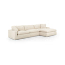 Luxe Plume 2-Piece Sectional - Right Chaise Thames Cream 106