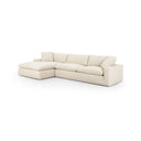 Luxe Plume 2-Piece Sectional - Left Chaise Thames Cream 106