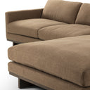 Arista Everly 2-Piece Sectional - Right Chaise 86 Antwerp Cafe